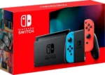 Nintendo Switch with Neon Blue and Neon Red Joy-Con